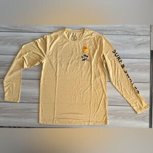 Surf & Swim Co Long Sleeve Swim Tee Wild Honey M NWT IN PACKAGE